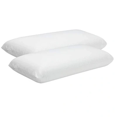 Image de Pikolin Home Oreiller ergonomique en mousse à mémoire de forme avec une double taie ajustable pour dormir sur le côté ou dos