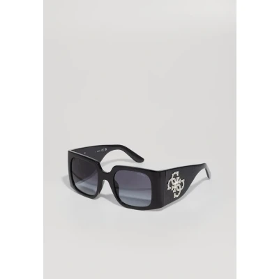 Image de Guess Femme GU00201 H 01B Lunettes de soleil Injecté Noir Fumée Carré Normale