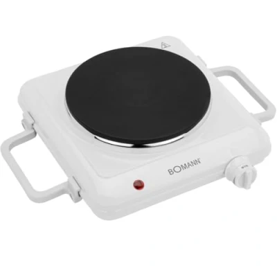 Image de Bomann EKP5027CB Plaque de cuisson 1500 Watts Thermostat réglable Blanc