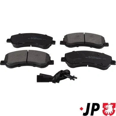 Image de JP GROUP 1563600210 Jeu de plaquettes frein Essieu avant contact signal d&#039;usure inclus FORD: Transit Mk6 Van