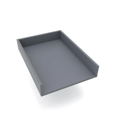 Image de regalik Plan à Langer Universal, Extension pour Commode de Largeur Variable, Amovible, avec Façades Droites, Graphite, Matériau ABS 1 mm, 72 cm x 54