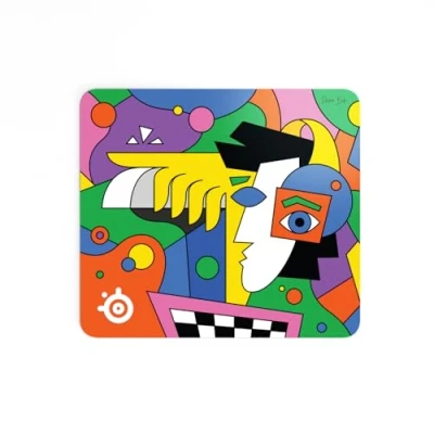 Image de SteelSeries Tapis de Souris QcK Collab limitée Roma Bib Caoutchouc antidérapant Suivi et stabilité Optimisé pour Les capteurs