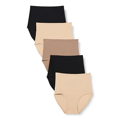 Image de Chantelle SOFTSTRETCH Pack Culotte Taille haute (x5) Invisible Sans Couture, Ultra Confort, Effet Seconde Peau Adapté à Toutes les Morphologies Lingerie Femme Unique du XS au XL