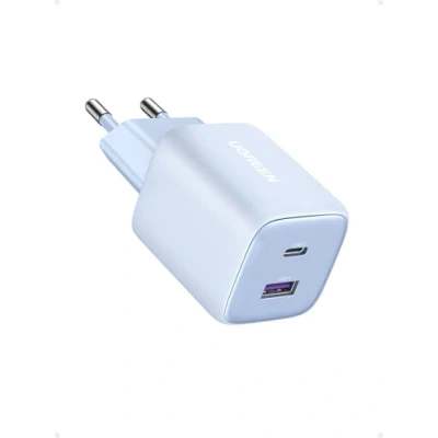 Image de UGREEN Nexode 35W GaN Chargeur USB C Rapide avec Double Prise Compatible iPhone 16 Plus Pro Max 15 14 13 12 11 Pixel 8 7a 6a Galaxy S24 Ultra A15 A05s iPad Air Mini MacBook (Bleu)