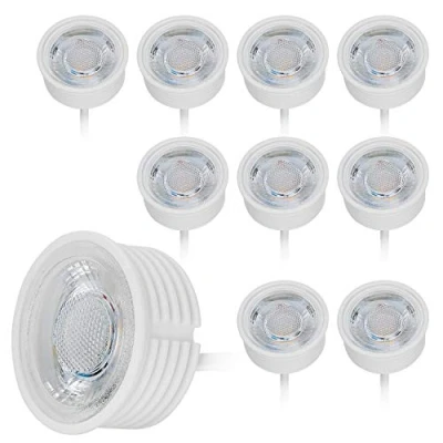 Image de Lot de 10 modules LED 230V 3W pour spot encastrable MR16 Blanc chaud Remplacement GU10 Ø 50 mm 38Angle d&#039;éclairage