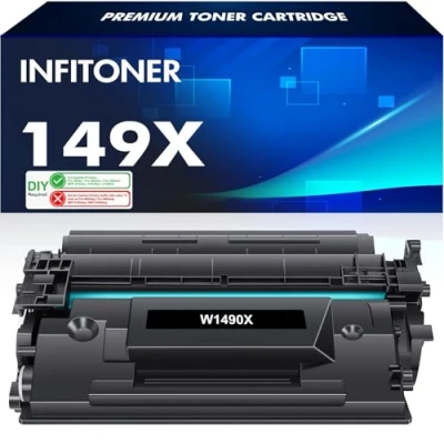 Image de 149X W1490X Toner sans Puce Compatible Cartouche de pour HP W1490A 149A Laserjet Pro MFP 4102FDW 4102FDN 4102DW 4002DW 4002DN ( Noir, 1 Pack )