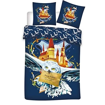 Image de Housse de couette harry potter 1 personne multicolore