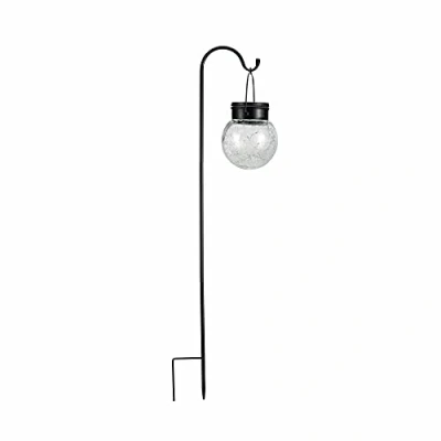 Image de Pauleen 48056 Sunshine Pearl Piquet Solaire Boule d&#039;extérieur pour balcons ou Jardins, 0.006 W, Verre, Noir