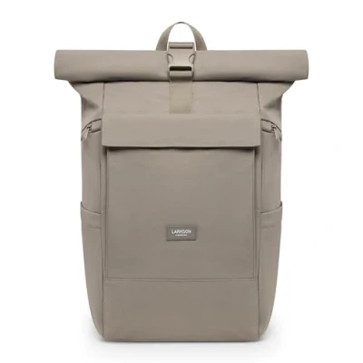 Image de LARKSON Sac à Dos Femme Homme Gris No 4 Large De Voyage Grand Format Backpack Avec Compartiment Pour Ordinateur Portable 16 Pouces Hydrofuge