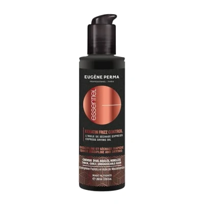 Image de Eugene Perma Huile Essentiel Keratin Frizz Control L de séchage express 200 ml Pour cheveux épais et indisciplinés