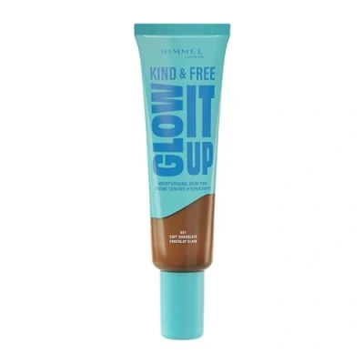 Image de Rimmel London Kind &amp; Free GLOW IT UP Moisturising Skin Tint, 601, Soft Chocolate, Soothes and Calms Sensitive Skin, Healthy Glow, All Day Hydration, 30ml