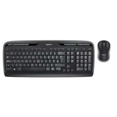 Image de Logitech MK330 Combo Clavier et Souris sans Fil pour Windows, 2,4 GHz avec Récepteur USB Unifying, compacte, Touches Multimédia, Batterie Longue Durée, PC/Portable, AZERTY Belge Noir