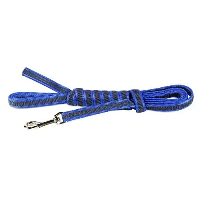 Image de Julius K9 218GM B S5 Laisse antidérapante Color &amp; Gray avec poignée, 14 mm x 5 m, Bleu Gris
