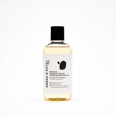Image de SERGE D&#039;ESTEL PARIS Shampoing Cheveux Colorés Sans Sulfate 250ml Maintient la Tenue de Coloration Végétale Hydrate Fibre Capillaire Formule 100% Vegan Made in France