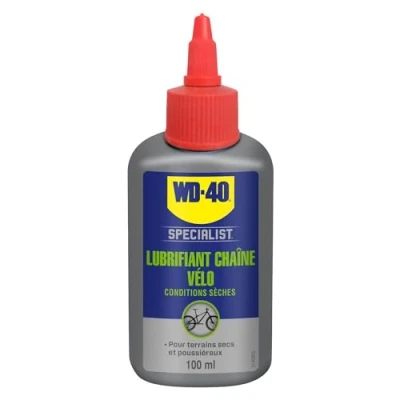 Image de WD 40 SPECIALIST Lubrifiant Chaîne Vélo Conditions Sèches Burette Réduit les points de friction Formule au PTFE Lubrification durable 100 ML
