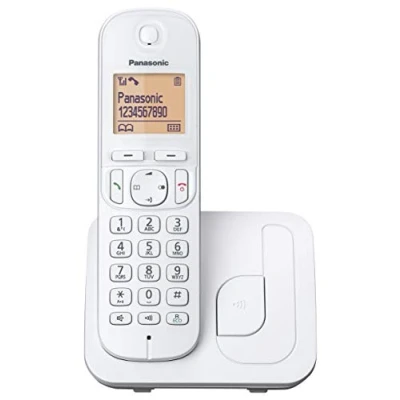 Image de TELÃ‰FONO INALÃMBRICO DECT PANASONIC KX TGC210SPB BLANCO IDENTIFICACIÃ“N LLAMADAS BLOQUEO NÃšMEROS NO DESEADOS PANTALLA LCD RETROILUMINADA 4.1CM [Version Espagnole]