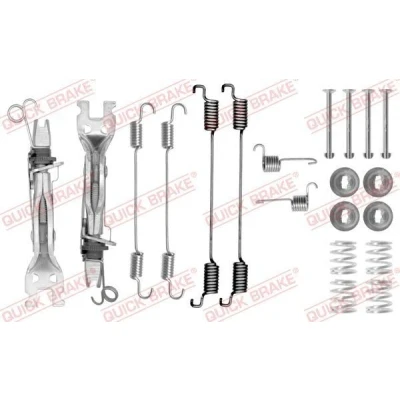 Image de QUICK BRAKE 105 0750S Kit d&#039;accessoires, mâchoire de frein avec ressort bimétallique RENAULT: Clio 4, Captur, Kangoo I, DACIA: Duster SUV, Logan I MCV