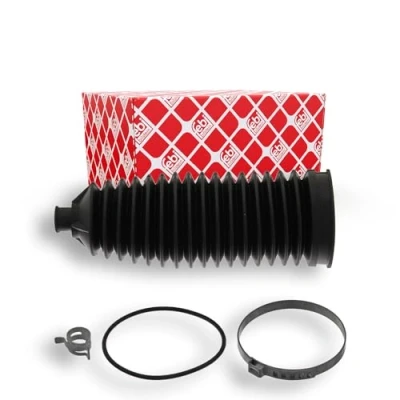 Image de FEBI BILSTEIN 23844 Jeu de joints soufflets, direction Caoutchouc Essieu avant gauche, droit avec colliers MERCEDES BENZ: Classe E Break