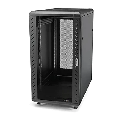 Image de StarTech.com Armoire Rack Serveur 18U à 4 Montants, 19&quot; pour Équipement IT/Réseau, avec Rails de Montage Ajustables