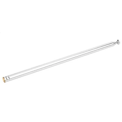 Image de Antenne Télescopique à Tige 165mm 970mm de Télécommande Gain Signal Canal Complet en Cuivre 7 Sections pour TV FM Radio