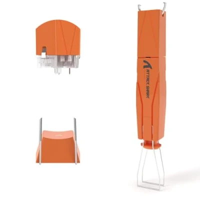 Image de ATTACK SHARK KS01 Tire clés 2 en 1 et Extracteur de Commutateur pour Claviers Mécaniques, Réglable Acier Inoxydable 304, sans Effort Orange