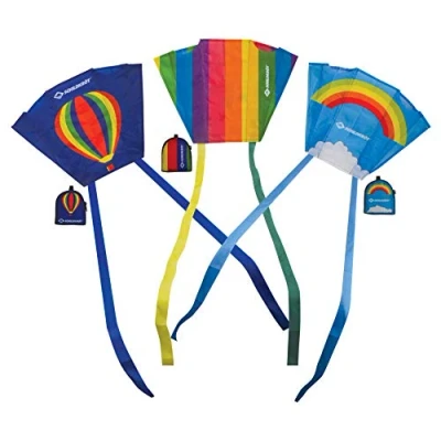 Image de Schildkröt Poket Kite, Cerf Volant de Poche, Petit et Pratique, 45x32cm, Compris Une Ligne Polyester 5 KP avec Poignée, Échelle Beaufort 2 4, 970400