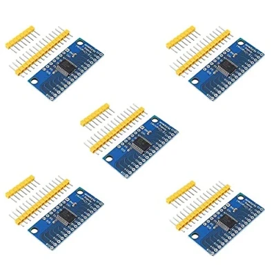 Image de Fasizi CD74HC4067 Lot de 5 modules multiplexeurs analogiques numériques CMOS 16 canaux pour Arduino