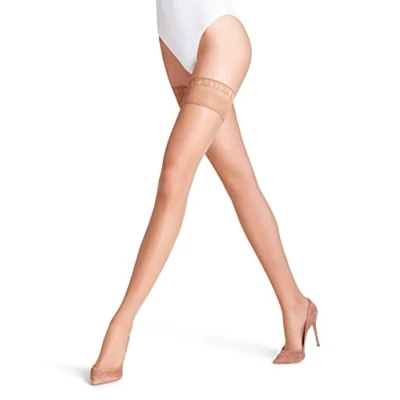 Image de FALKE Lunelle 8 DEN W STU ultra transparent uni 1 paire, Bas autofixant Femme,couleur chaire), 10 1/2 11