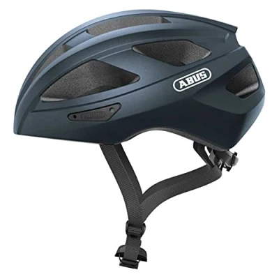 Image de ABUS casque de vélo course Macator sportif pour débutants aussi les porteurs queue cheval femmes et hommes bleu, taille S