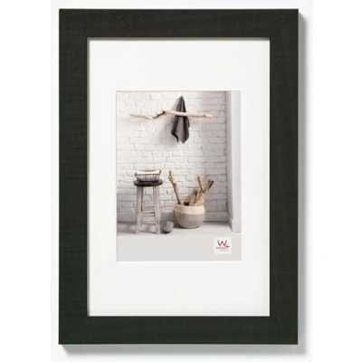 Image de walther design Cadre photo noir 24 x 30 cm avec passe partout, en bois Home HO430B
