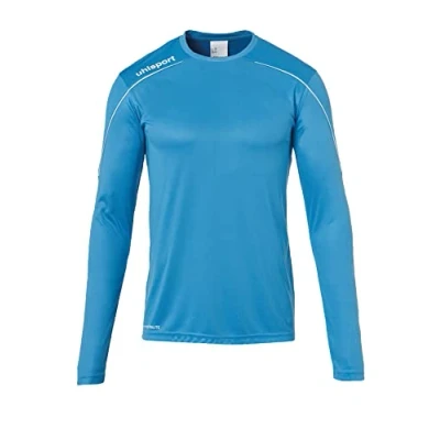 Image de uhlsport Stream 22 Langarm Maillot Homme, Cyan/Weiß, XXL