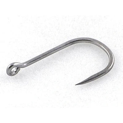 Image de 50 hameçons de pêche à la carpe sans ardillon large écart, taille 8