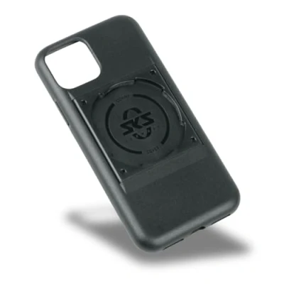 Image de SKS GERMANY COMPIT Cover pour iPhone 11 Pro Étui téléphone Portable avec Dispositif de Fixation (Compatible Le système COMPIT, en Plastique bi composant résistant, Toucher agréable), Noir