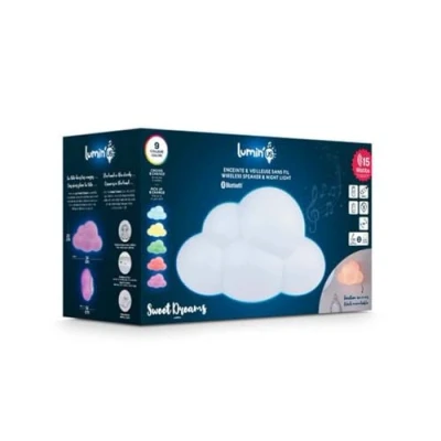 Image de Enceinte Bluetooth® Lumin&#039;Us Lumineuse Nuage Bigben Audio Neuf
