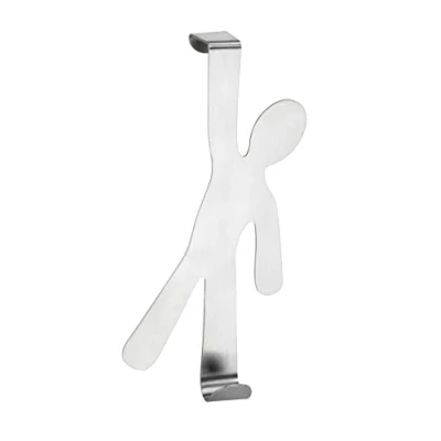 Image de WENKO Crochet de porte Boy Mat Acier inox, inoxydable, 8 x 15 2.5 cm,