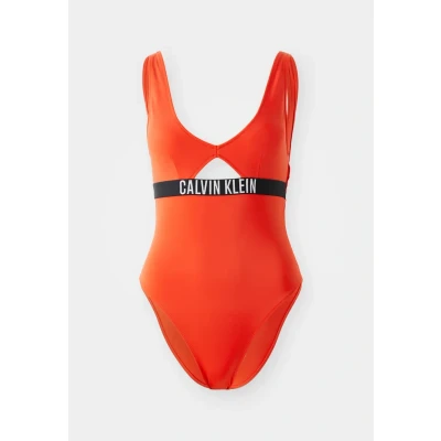 Image de Calvin Klein Swimwear Maillot de bain, Femme, Taille: Small, Flaming chili