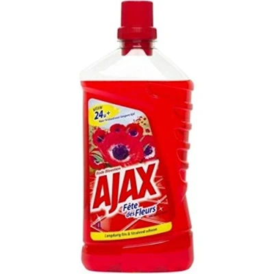 Image de AJAX Lot de 3 nettoyants universels &quot;Fleur rouge&quot; x 1000 ml