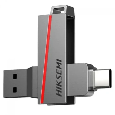 Image de CLE USB HIKSEMI 128 GB Série E307C Dual Sim 3.2 U3 30MB/s 150MB/s 15MB/s 45MB/s Coloris Grey Neuf