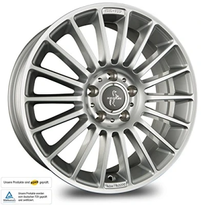 Image de KESKIN 5Trou 17Pouce 112mm Jante alu KT15 Speed peinte argent brillant KT157017511238SL