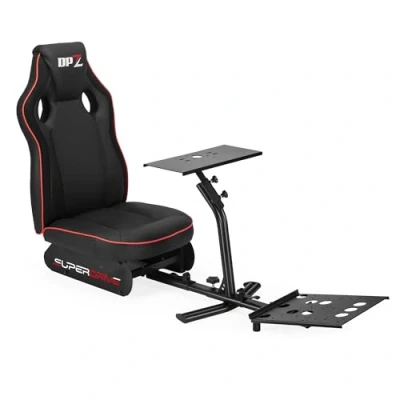 Image de Subsonic Siège de Simulation baquet DPZ avec Support pour Volant et pédalier Cockpit PS5, Xbox Serie X/S, PS4, One PC