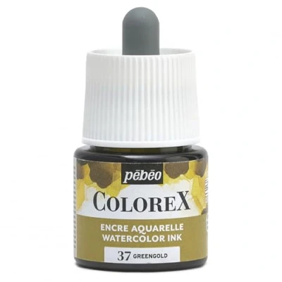 Image de Pébéo Encre Colorex 45 ML Jaune Primaire Aquarelle Rendu Velouté Dessin Multi outil Tous Supports Primaire, (Watercolor)