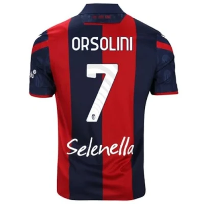 Image de Fc Bologna Kit Nameblock Number Home R. Orsolini 7 Collection Officielle 2023/2024, Adulte