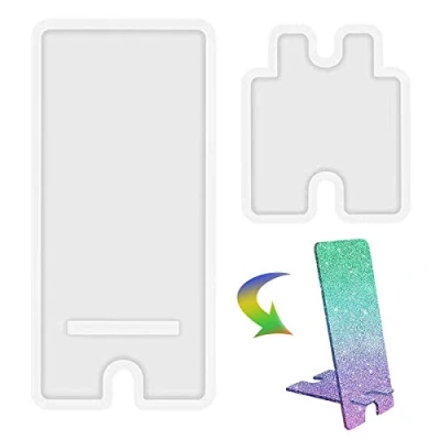 Image de Support de Téléphone Moule en Résine époxy Pour la Fabrication Portable DIY Silicone Bricolage
