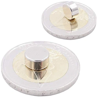 Image de Brudazon 40 Mini Aimants Disques 8x4mm N52 Niveau Le Plus Forte en néodyme Ultra Fortes Aimant de Puissance pour modélisme, Photo, Tableau Blanc, Artisanat Disque Extra