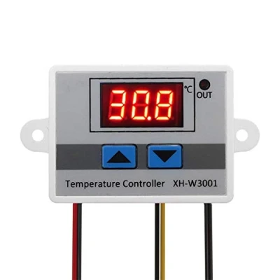 Image de Module de contrôleur température à Del ARCELI 220 Digital, commutateur Thermostat XH W3001 avec sonde étanche, Chauffage programmable
