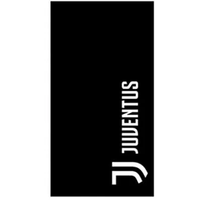 Image de Serviette de Plage Officielle FC Juventus 100% Coton Original Nouveau modèle Blanc Noir 90 x 170 cm