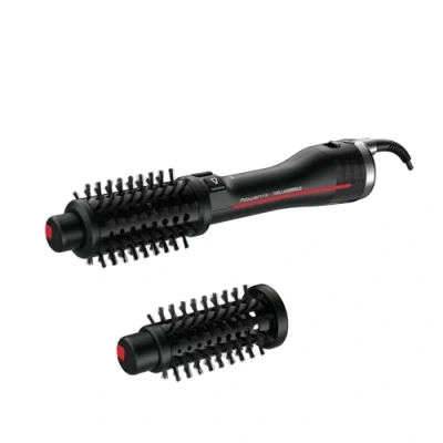 Image de Rowenta x KARL LAGERFELD K ou Pro Stylist Brosse soufflante rotative, Booster d&#039;éclat, Coiffures variées, 2 brosses CF961LF0