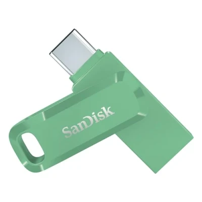 Image de SanDisk 512 Go Ultra Dual Drive Clé USB Type C avec connecteurs et A réversibles, pour Smartphones, tablettes, Mac PC Verte