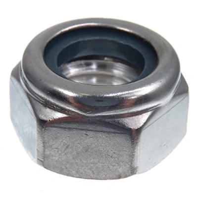 Image de Écrou de blocage SECCARO M14, acier inoxydable V2A VA A2, DIN 985 / ISO 10511, hexagone, 20 pièces