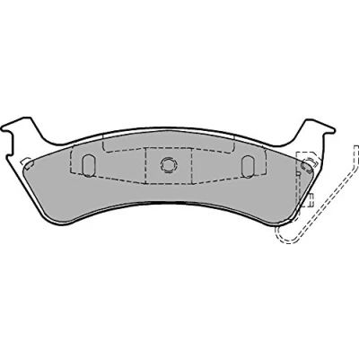 Image de DELPHI LP1183 Jeu de plaquettes frein avec indicateur d&#039;usure tôle anti bruit sans accessoires JEEP: Grand Cherokee I